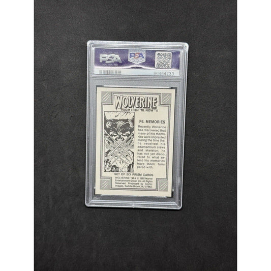 PSA 5 1992 Marvel Wolverine Memories From Then Til Now II Prizm P6 - thriftgoblin