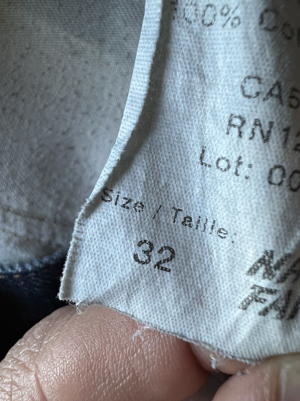 Rare Distressed Naked and Famous Weird Guy 13.5oz Indigo Denim Cotton 01x173 32 - thriftgoblin