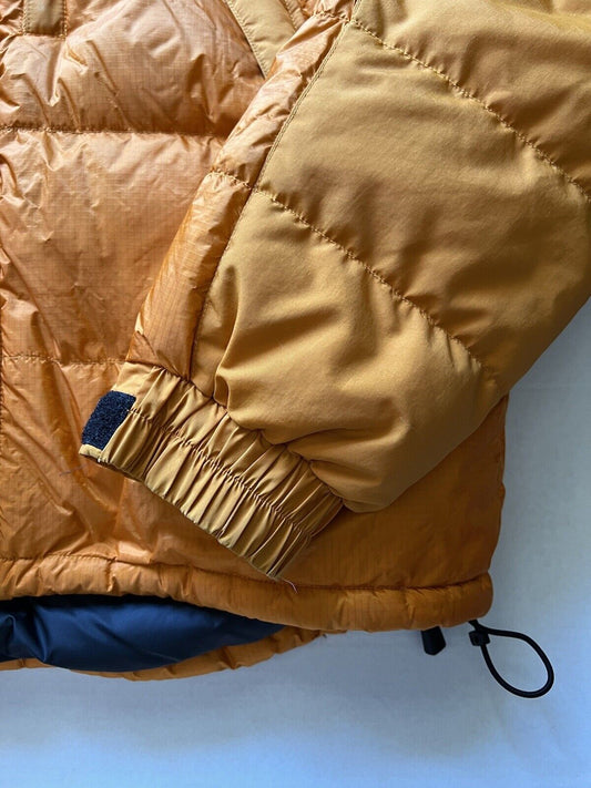 RARE Mountain Hardwear Puffer Zip Jacket Hoodie. Neon Orange. Outerwear. Mens M - thriftgoblin