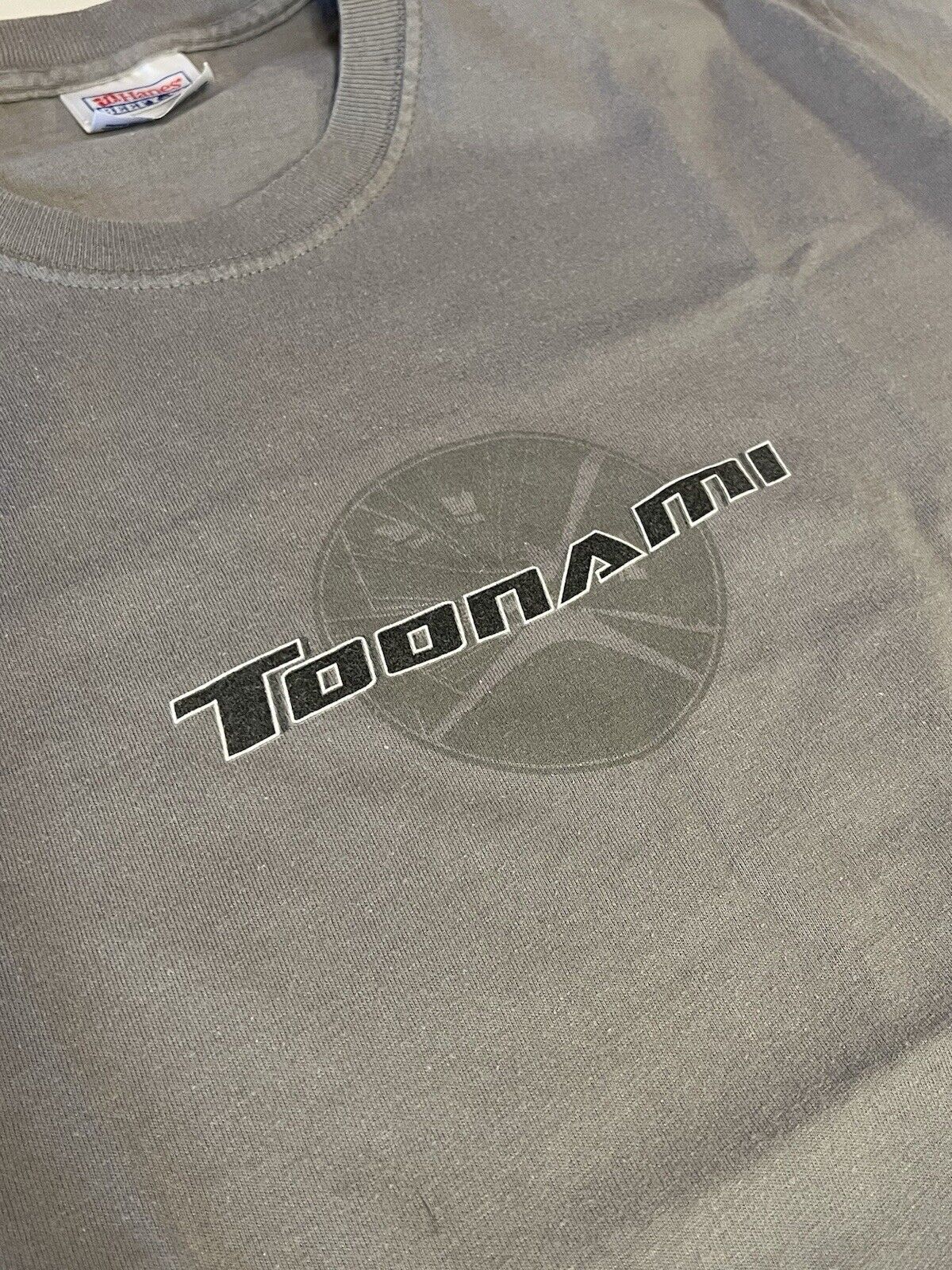 RARE Toonami Logo Gray Tshirt Shortsleeve Crewneck Cartoon Network Mens Medium - thriftgoblin