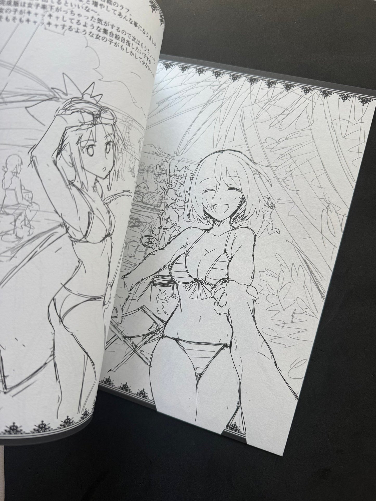 ReDrop Rakugaki Book 2017 Summer Comiket 92 FGO Doujin Sketchbook Not For Sale - thriftgoblinDoujin