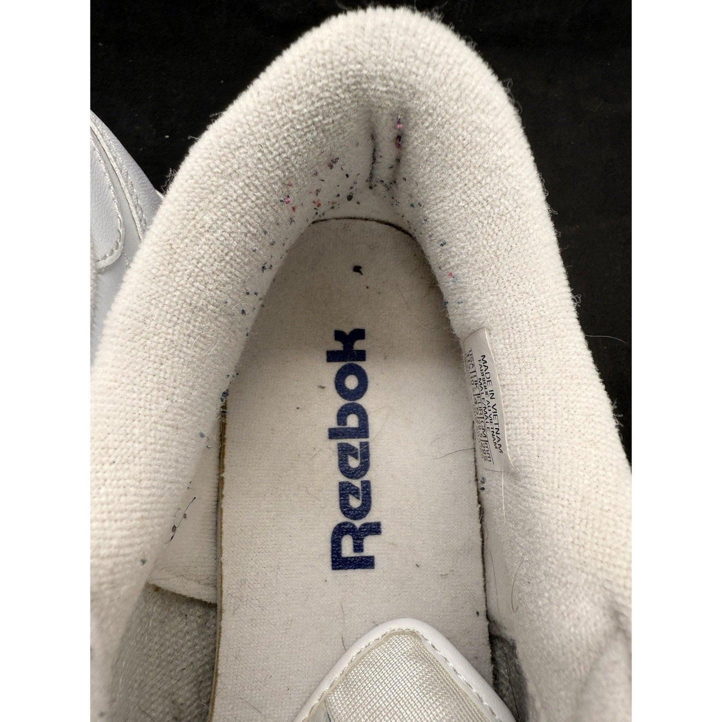Reebok Ex‑o‑fit White Leather Sneakers Men’s 11.5 Retro Low‑Top Casual Shoes - thriftgoblin