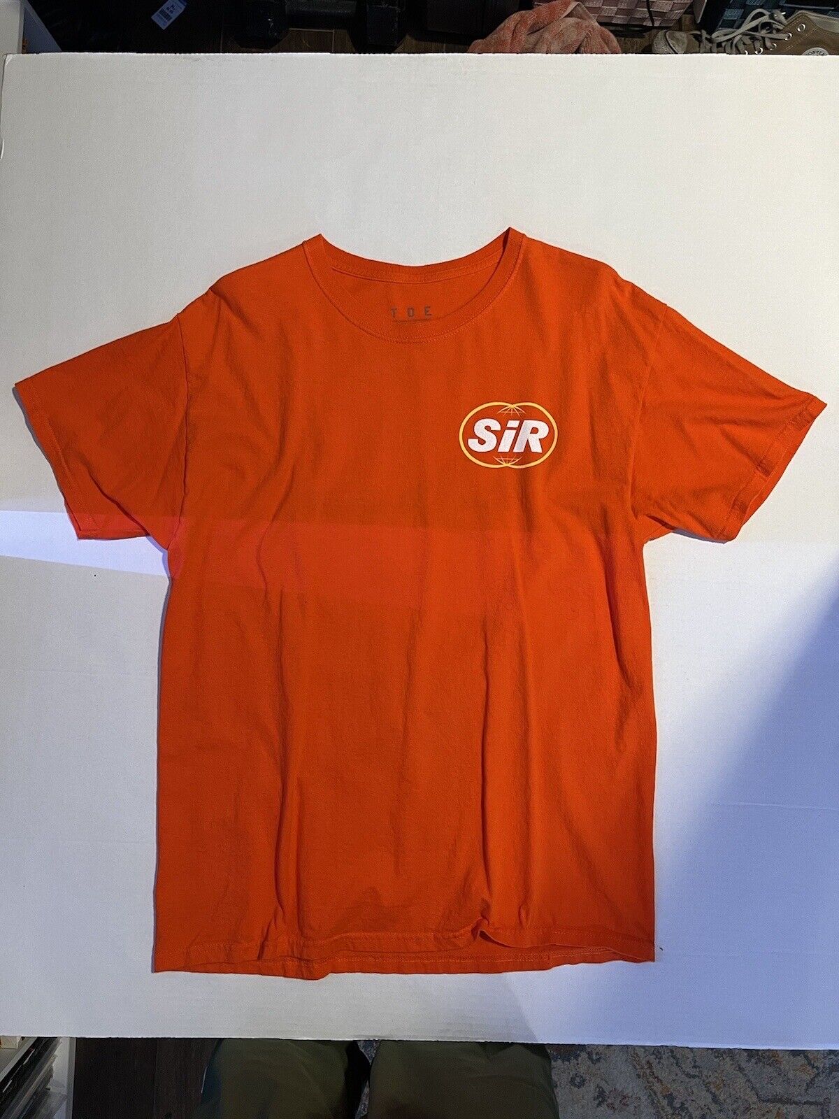 SIR TDE Shirt Mens Orange Short Sleeve Chasing Summer SZA Hip Hop RnB Kdot RARE - thriftgoblin