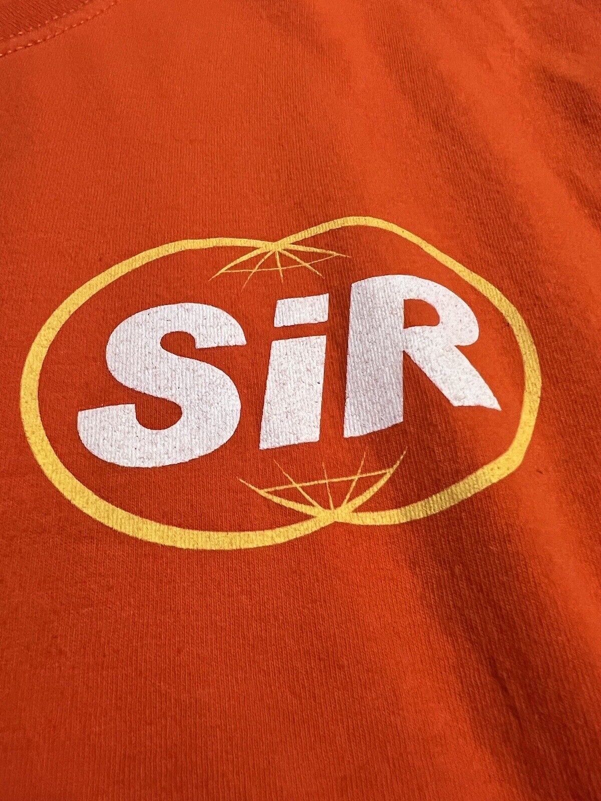 SIR TDE Shirt Mens Orange Short Sleeve Chasing Summer SZA Hip Hop RnB Kdot RARE - thriftgoblin