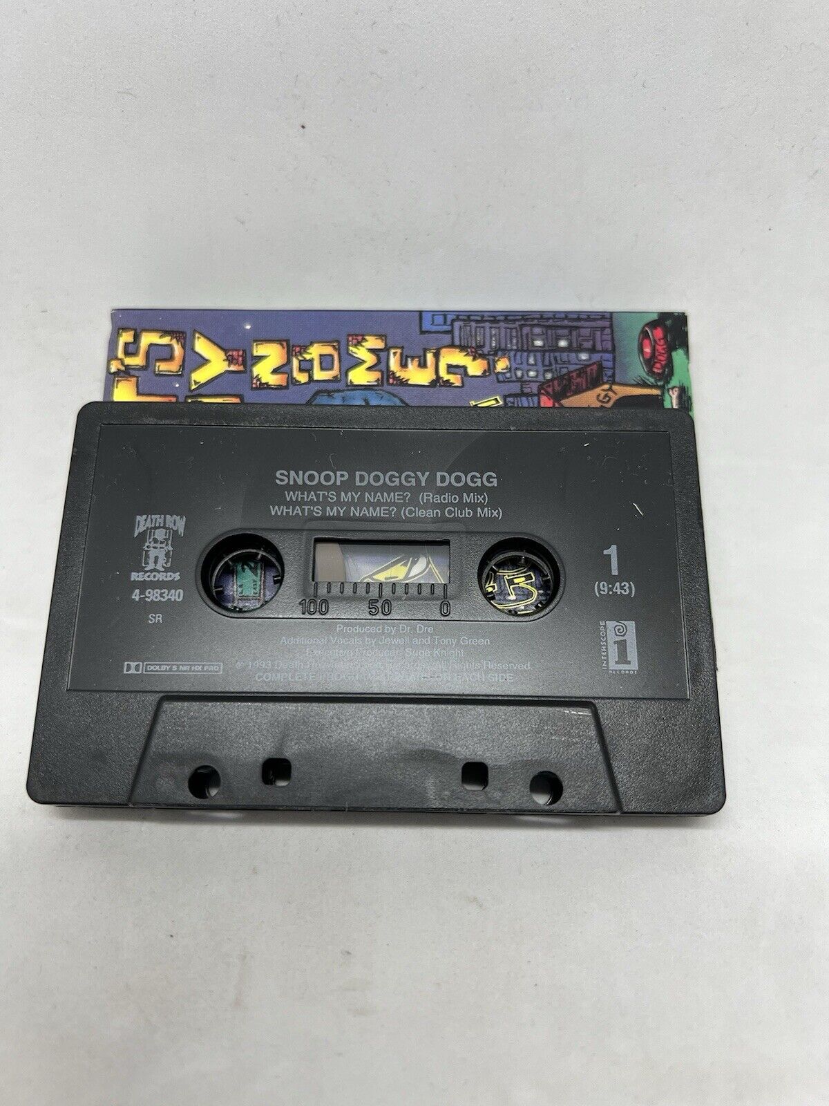 Snoop Doggy Dog What's My Name? Cassette Tape Single Death Row Records 1993 - thriftgoblin