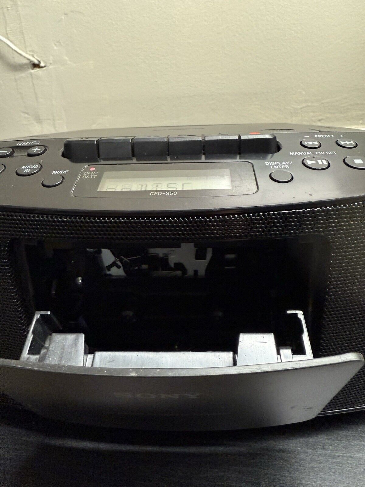 Sony CFD - S50 Personal Audio System With CD/Cassette Player & AM/FM Radio Tested - thriftgoblin