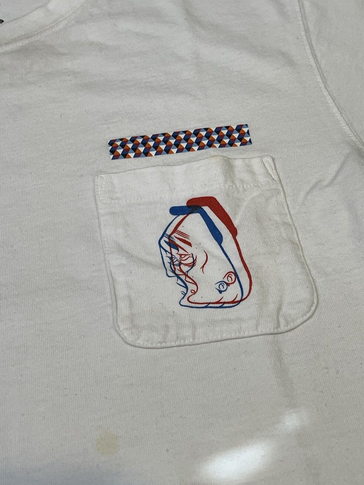 SPRZ NY B Mcgee Size S White T-shirt 100% Cotton Uniqlo Graffiti Twist Bay Area - thriftgoblin