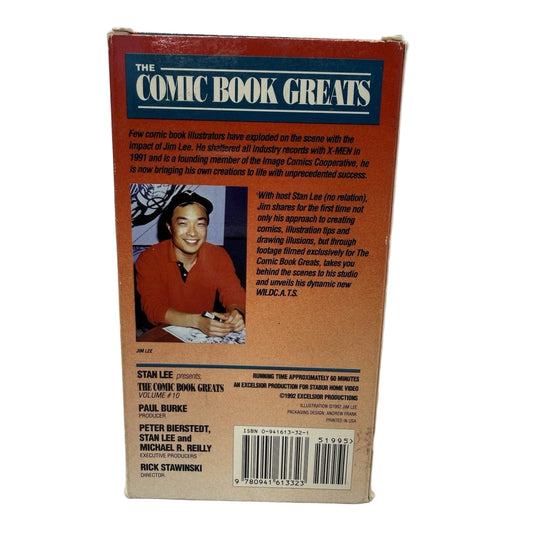 Stan Lee Presents Comic Book Greats Jim Lee VHS, Vol 10, 1992 Interview Series
