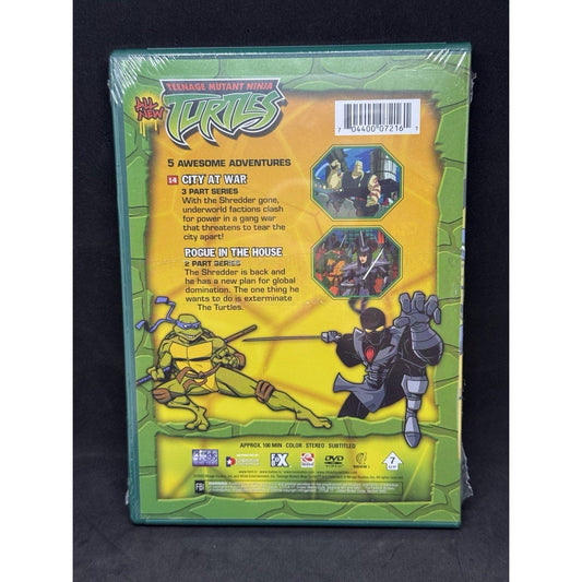 Teenage Mutant Ninja Turtles City at War Vol 14 DVD 2003 4Kids FoxBox Sealed - thriftgoblin