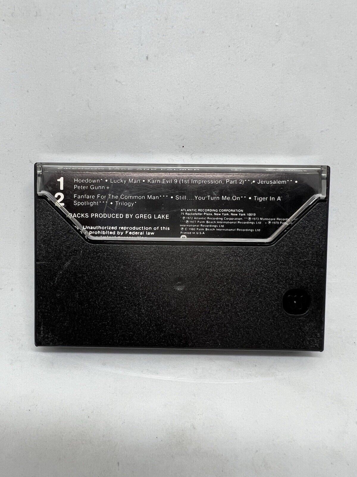 The Best of Emerson Lake & Palmer (Cassette Tape) 1980 Atlantic Records Tested - thriftgoblin