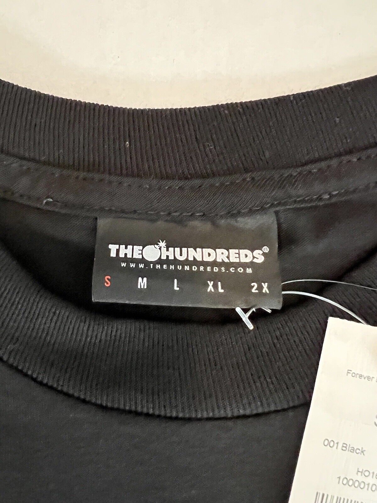 THE HUNDREDS FOREVER BAR LOGO T - SHIRT BLACK - thriftgoblin