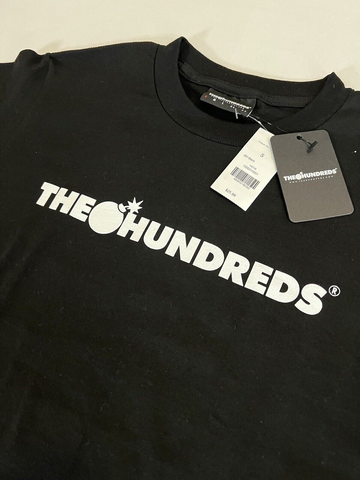 THE HUNDREDS FOREVER BAR LOGO T - SHIRT BLACK - thriftgoblin