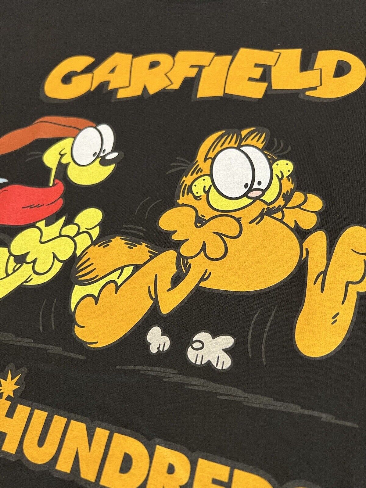 The Hundreds Garfield Mens Black Short Sleeve Chase Pullover T-Shirt Size S - thriftgoblin