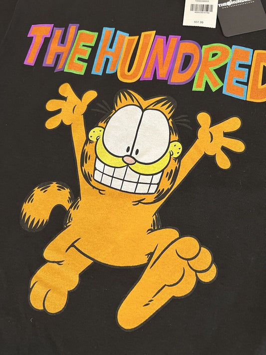 The Hundreds Mens Black Garfield Run Short Sleeve Pullover T-Shirt Size S SJ18 - thriftgoblin