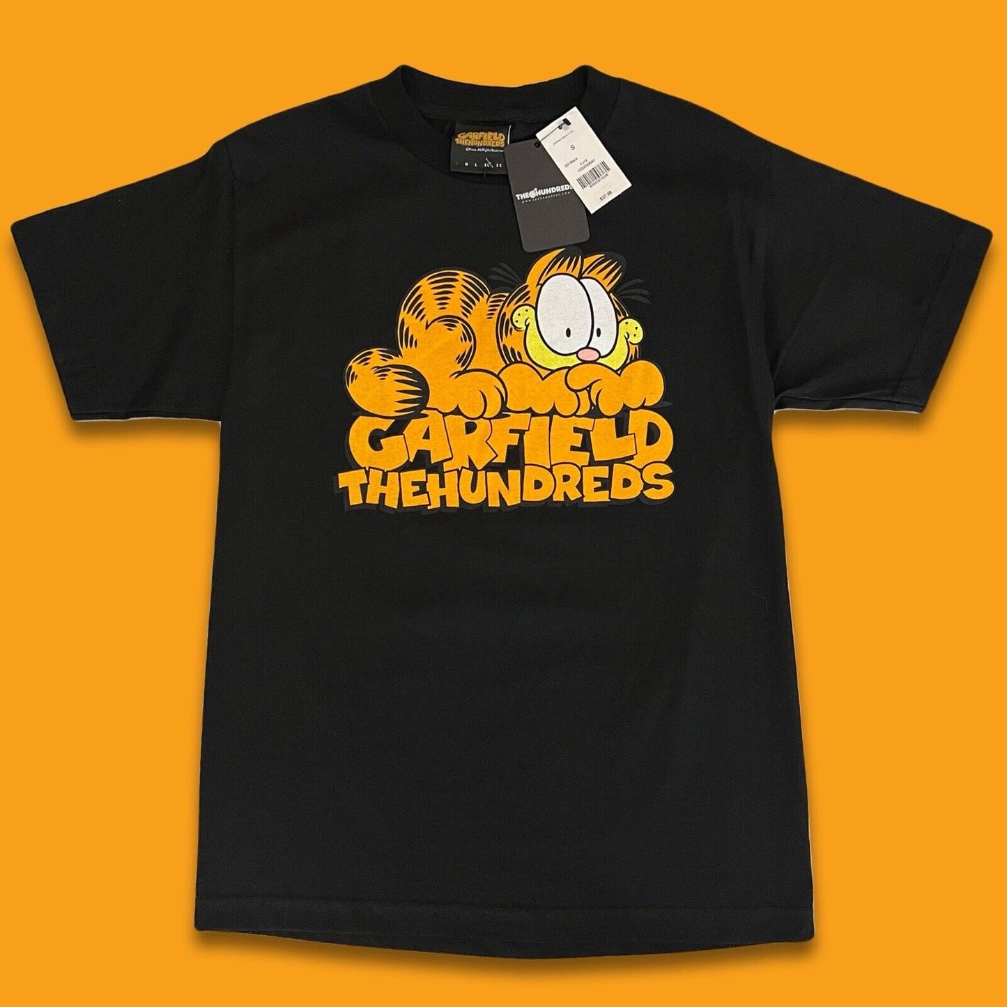 The Hundreds Mens Blue Garfield Stack Short Sleeve Pullover T-Shirt Size S - thriftgoblin