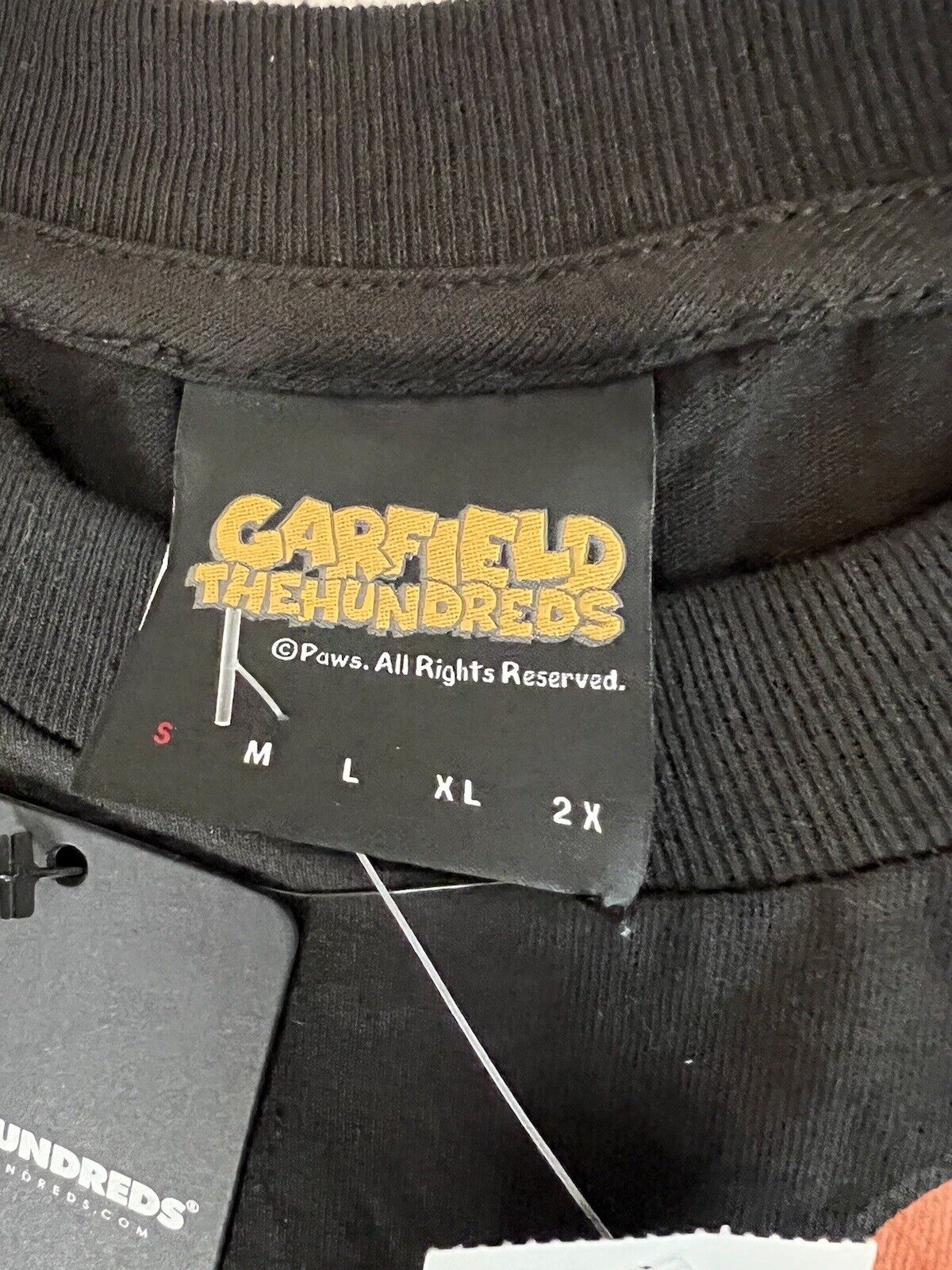 The Hundreds x Garfield Odie SOLD OUT Black Short Sleeve Crew Neck T-Shirt S - thriftgoblin
