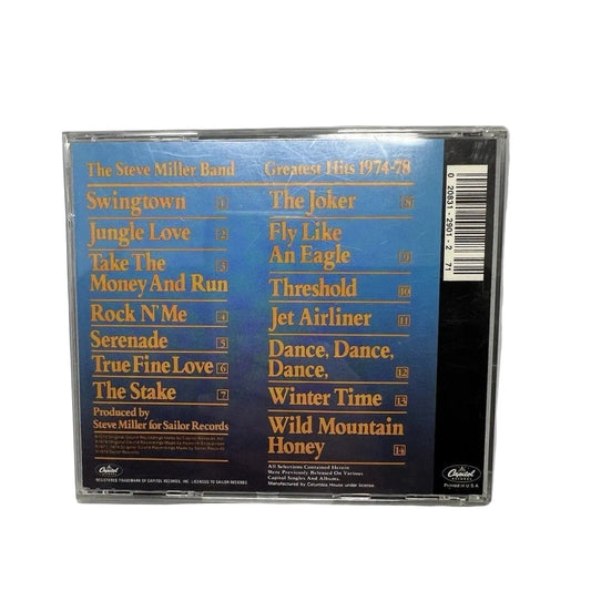 The Steve Miller Band Greatest Hits 1974-78, CD, 1988 Capitol Reissue, Rock