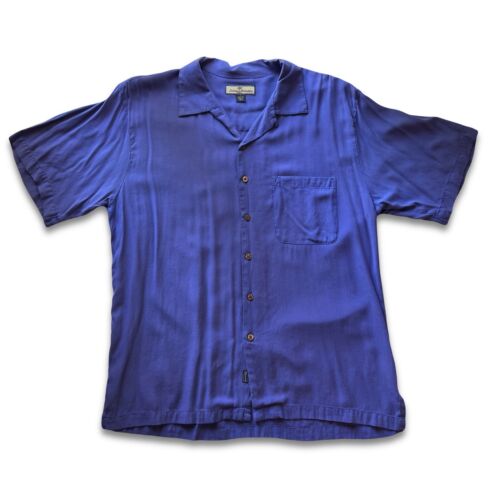 Tommy Bahama Straight Up With A Twist Embroidered PinUp Girl Men's Silk shirt - thriftgoblin