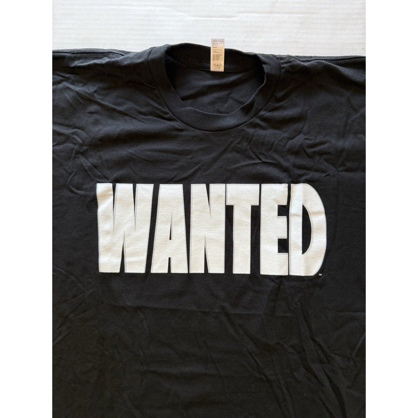 Top Cow Gear WANTED T-Shirt XL Black American Apparel Rare Promo Comic Tee Guns - thriftgoblin