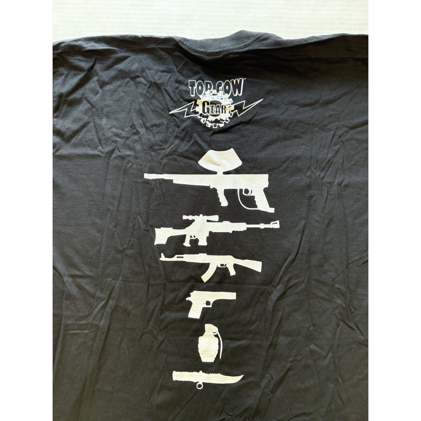 Top Cow Gear WANTED T-Shirt XL Black American Apparel Rare Promo Comic Tee Guns - thriftgoblin