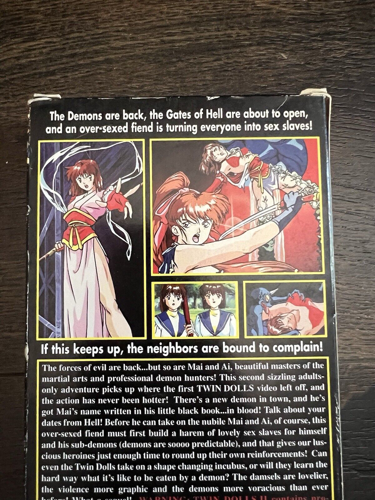 TWIN DOLLS II Return Of Heavenly Beasts (VHS 1994) Video Anime Manga SoftCel - thriftgoblin