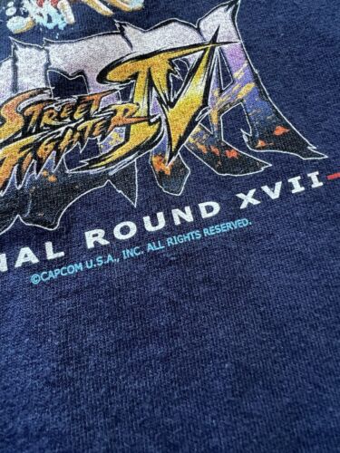 Ultra Street Fighter IV USA Final Round Tournament Shirt Medium Capcom Decapre - thriftgoblin