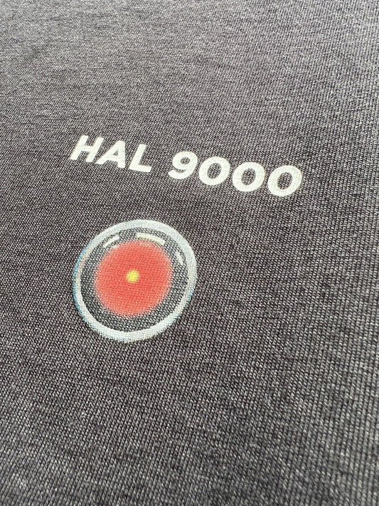 Uniqlo 2001 A Space Odyssey Hal 9000 T Shirt Size Medium Black Stanley Kubrick - thriftgoblin