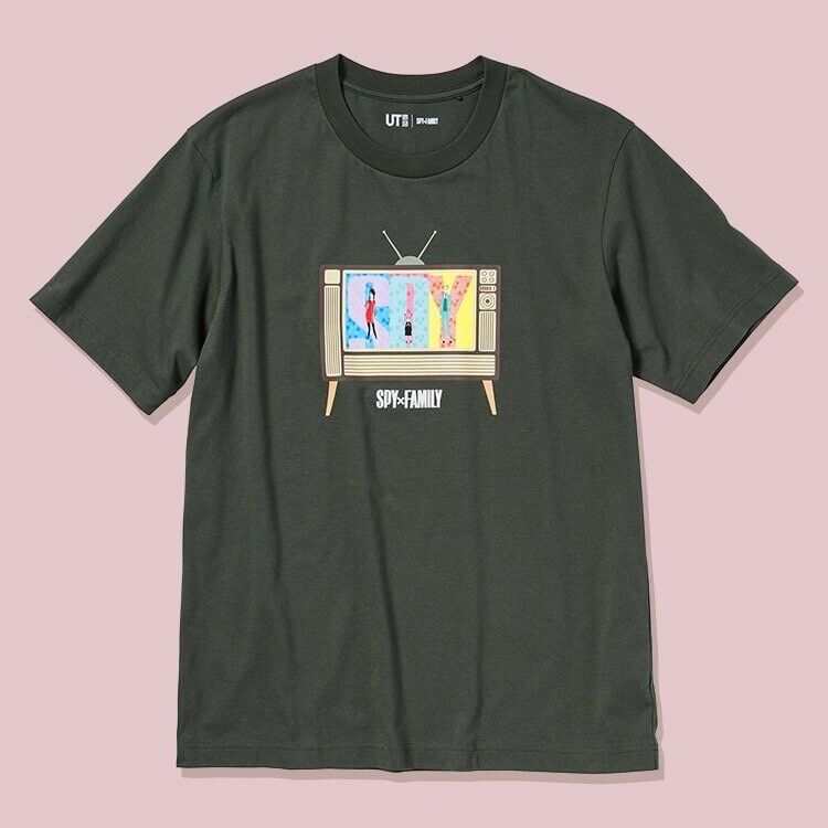 Uniqlo SPY x FAMILY UT Short - Sleeve Graphic T-Shirt DARK GRAY, Size L $24.90 Yor - thriftgoblin