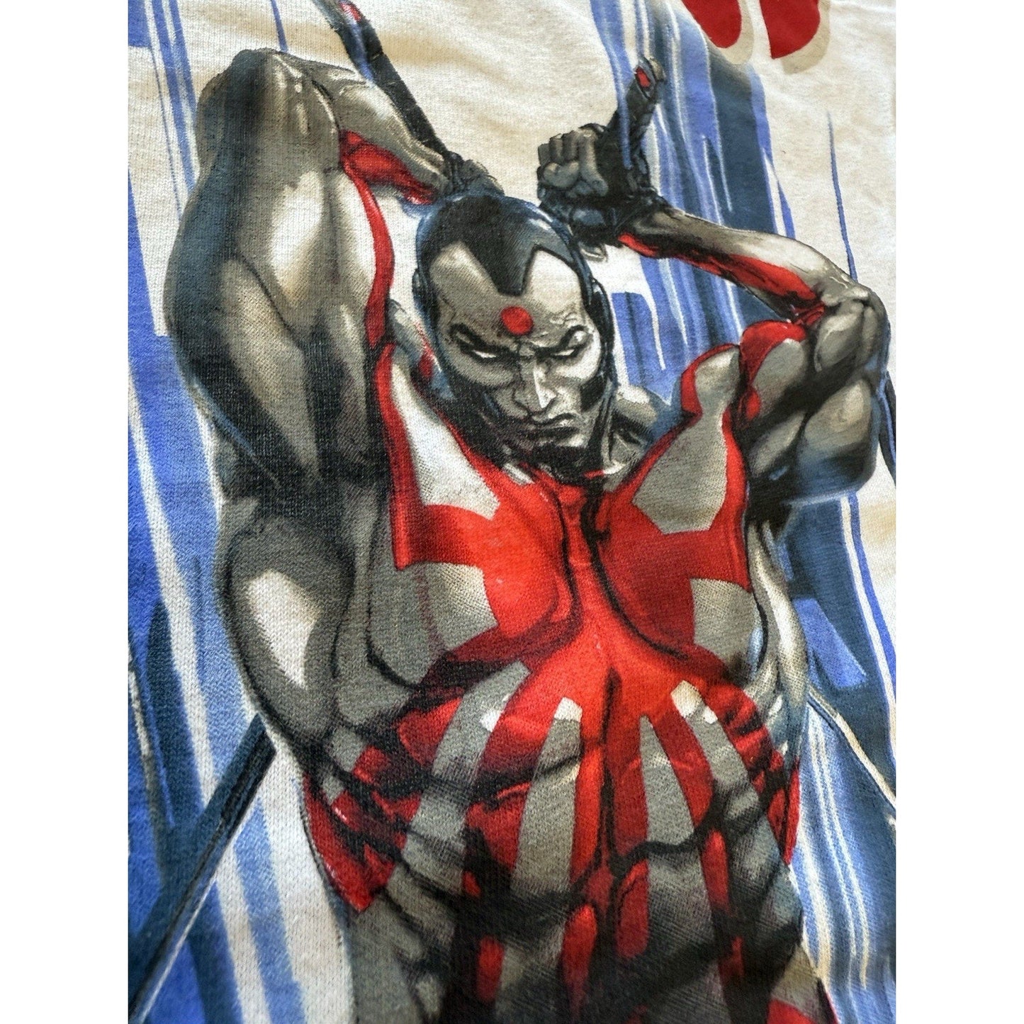 Valiant Comics RAI Superhero T-Shirt XL White Gildan Promo Tee Ninja Licensed - thriftgoblin