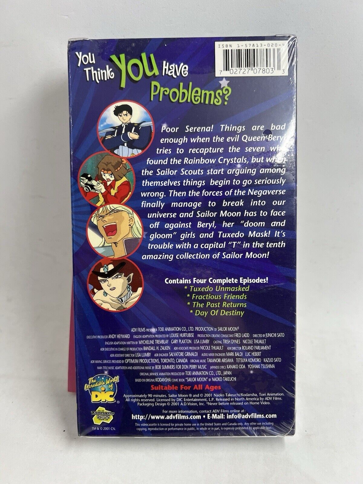 VHS| Sailor Moon Vol. 10: Trials and Troubles (2001) Limited Edition Poster! - thriftgoblin