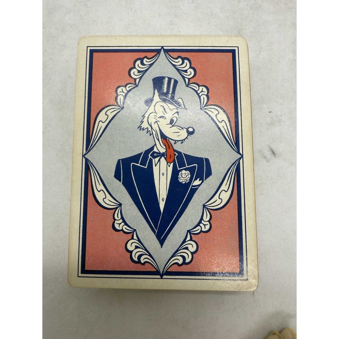 Vintage 1950s Fifty - Two Art Studies Pin - Up Playing Cards with Box Lewd Wolf Back - thriftgoblin