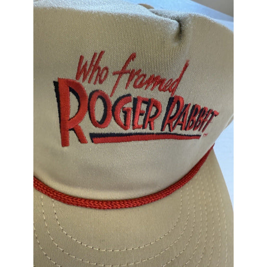 Vintage 1987 Who Framed Roger Rabbit Rope Hat Disney Atlas Compton Adjustable - thriftgoblin