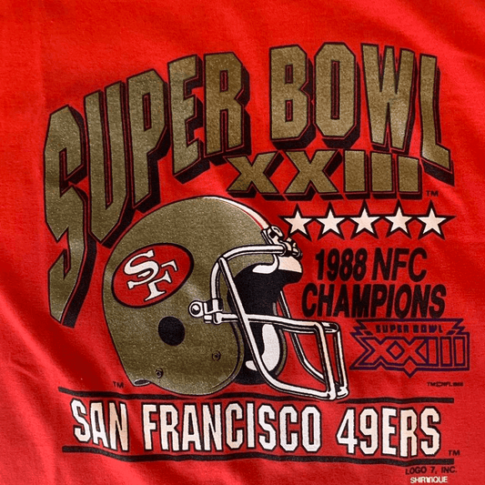 Vintage 1988 49ers Super Bowl - thriftgoblin
