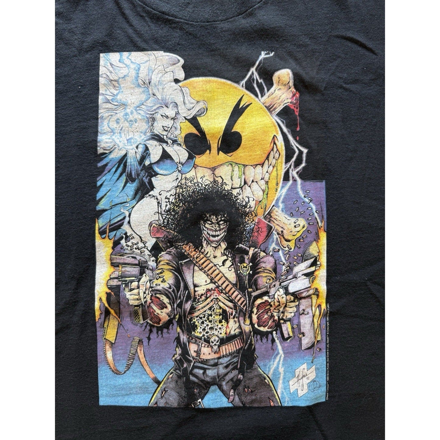 Vintage 1993 Chaos Comics Evil Ernie Deadtime T-Shirt XL Single Stitch USA Lady - thriftgoblin