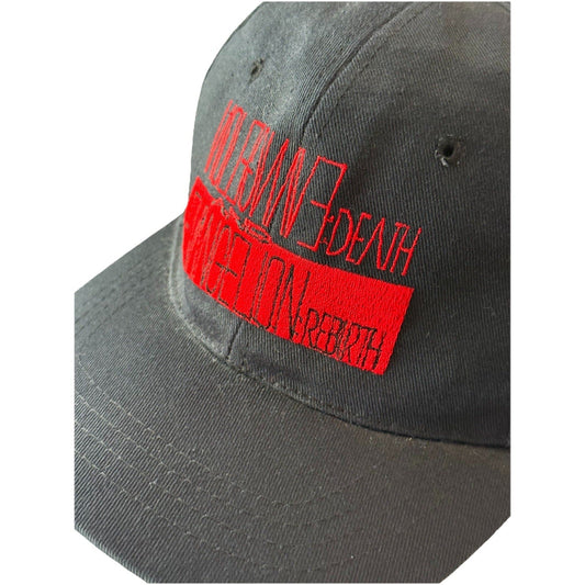 Vintage 1997 Neon Genesis Evangelion Death and Rebirth Snapback Cap Hat Gainax - thriftgoblin