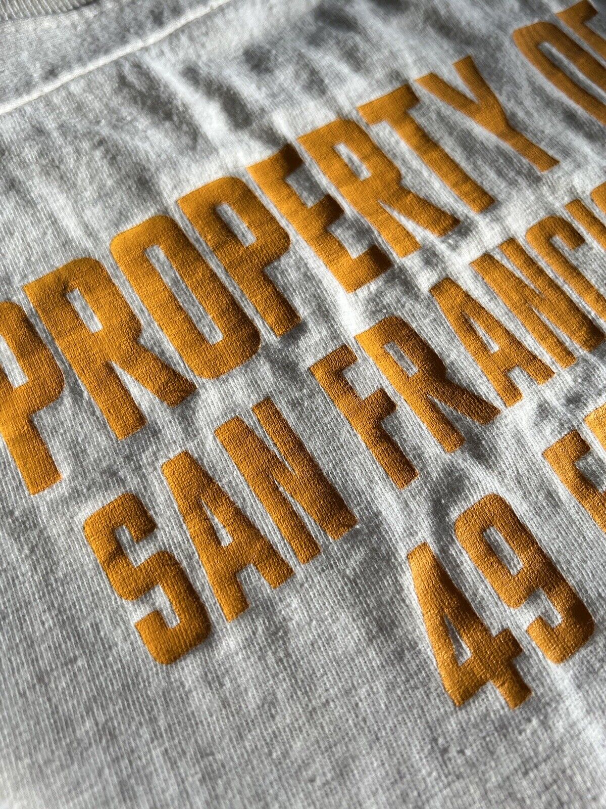 Vintage 49ers Property Of San Francisco Shirt. Rare Single Stitch Long Sleeve - thriftgoblin