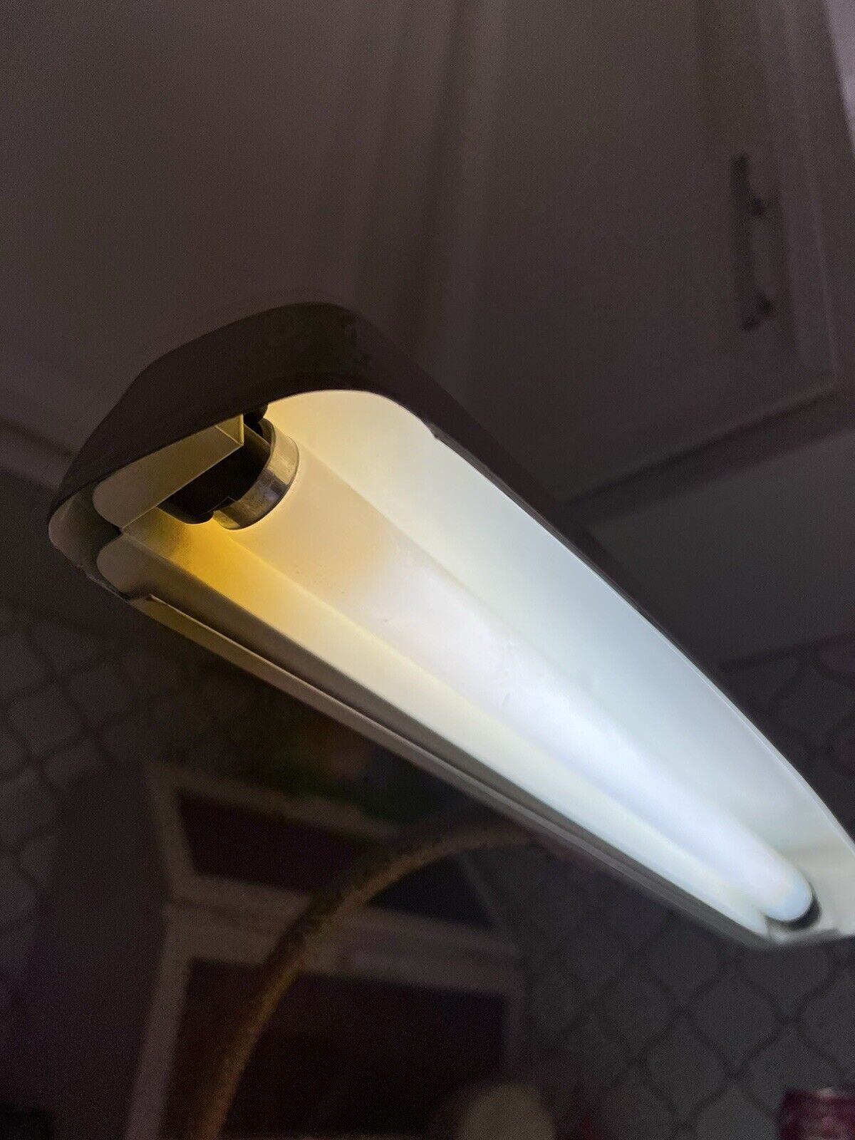 Vintage 60 MARKS Deluxe MCM Gooseneck Metal Desk Lamp Industrial Drafting Light - thriftgoblin