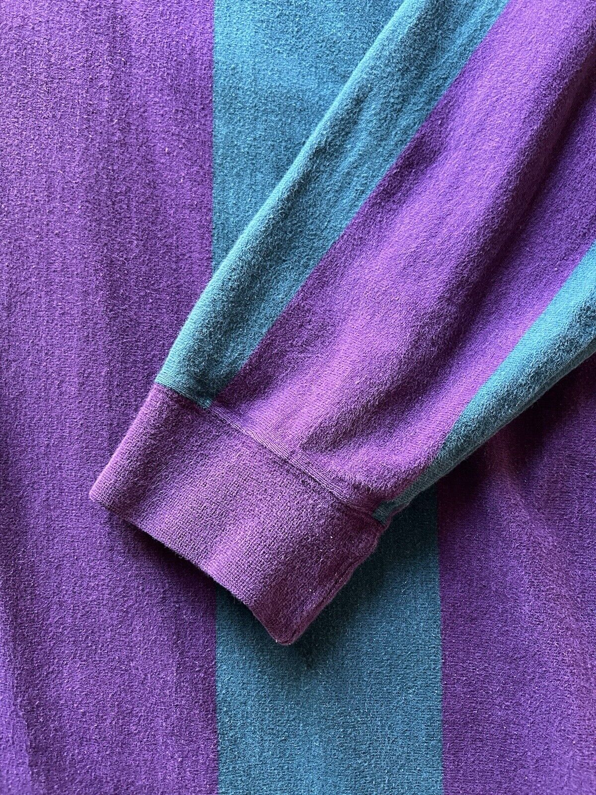 VINTAGE 90s GANT Salty Dog Rugby Polo Shirt Long Sleeve Striped Tall Long Sleeve - thriftgoblin