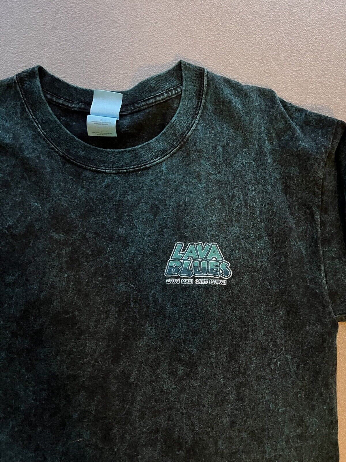 Vintage Alstyle Lava Blues HUMUNUMUNUKUNUKUAPUA’A Hawaii Men's Large Blue - thriftgoblin