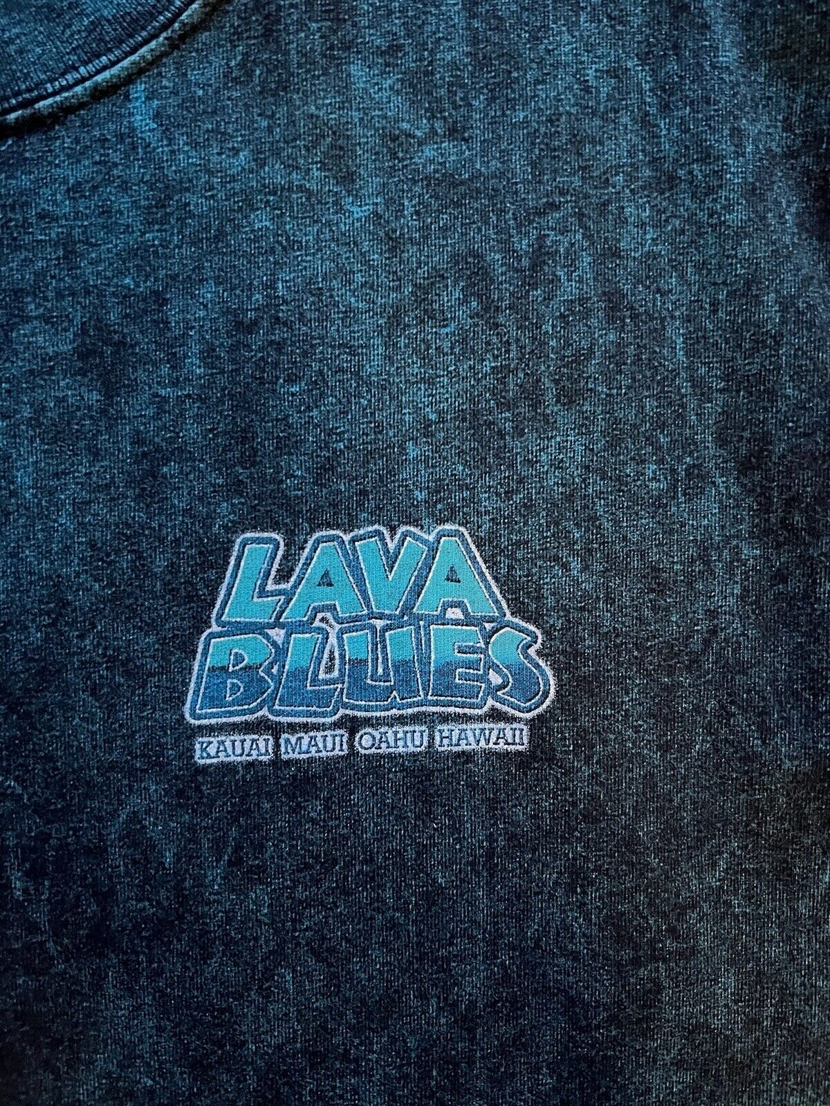 Vintage Alstyle Lava Blues HUMUNUMUNUKUNUKUAPUA’A Hawaii Men's Large Blue - thriftgoblin