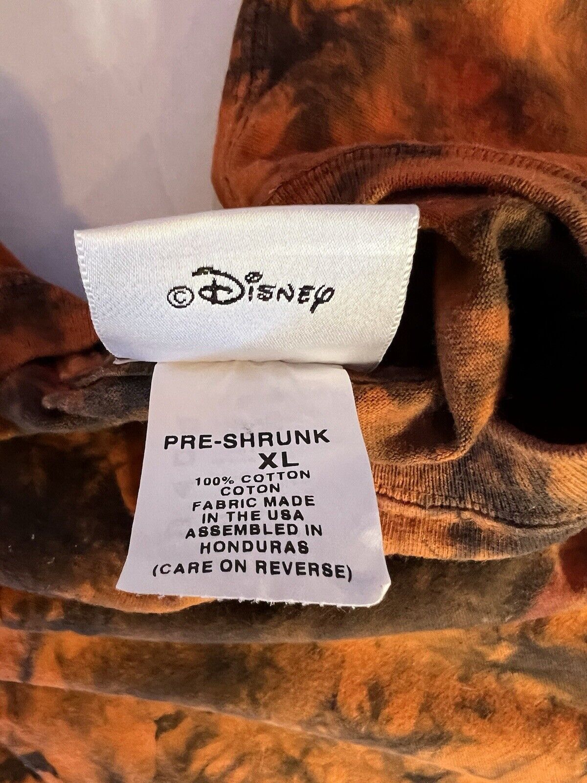 Vintage Disney World Animal Kingdom T Shirt Tie Dye Tiger 90’s Men’s XL Big Cat - thriftgoblin