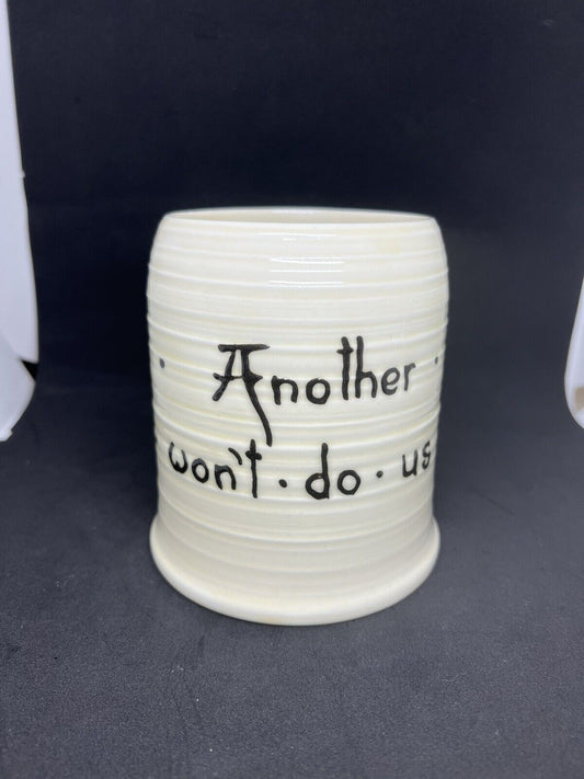 Vintage Fun Rare Ducal Crown Ware England ceramic beer mug Another Little Drink - thriftgoblin