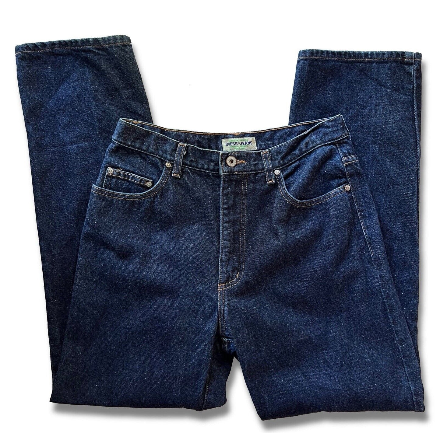 Vintage Guess American Tradition Jeans Mens 31x30 Blue USA Made 10001 - 30 - thriftgoblin