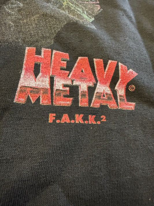 Vintage Heavy Metal FAKK 2 T-Shirt Comic Music Eye - Dye Tag Mens XL Graphic Top - thriftgoblin