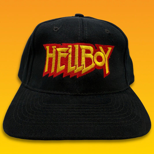 Vintage HELLBOY 2000 Promo Hat Strap Back Cap HTF Rare Y2K Nissin Comic Top Cow - thriftgoblin