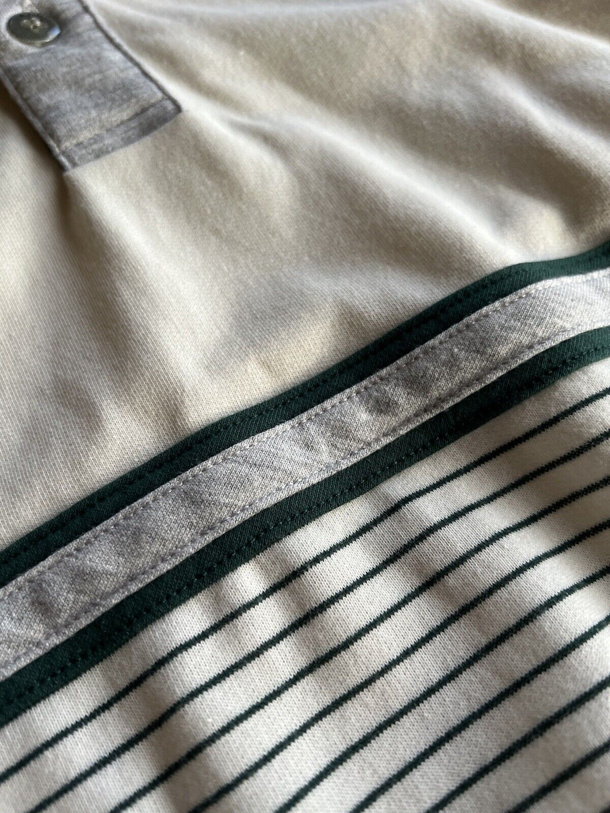 Vintage Knightsbridge 70s Polo Shirt Long Sleeve Mens Fresh Dad Golf Green - thriftgoblin