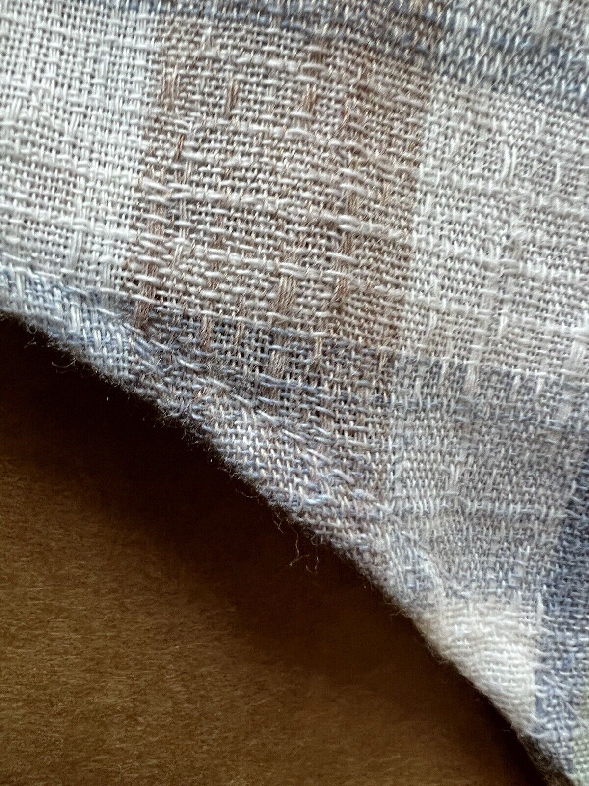 Vintage Meryvn’s Mens Collection Flannel White Thin Polyester Brown Letter 1970 - thriftgoblin