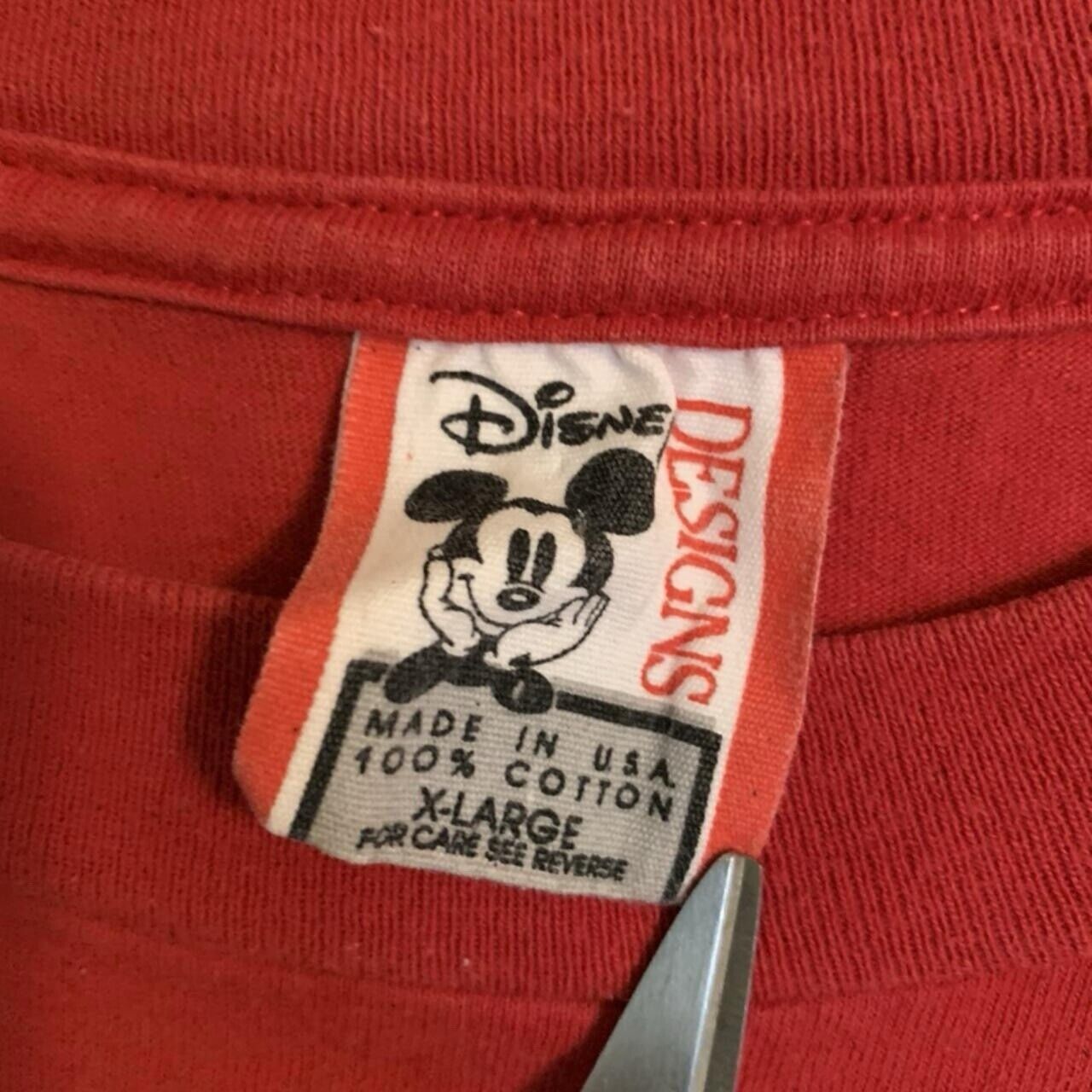 Vintage Mickey Mouse Disneyland Crewneck Shirt Disney Designs USA Mens XL - thriftgoblin