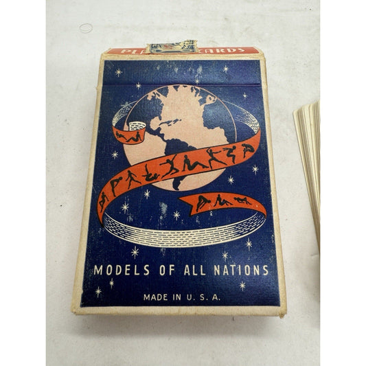 Vintage Models of All Nations Playing Cards Betty White Nude 9 of Hearts Lewd - thriftgoblin