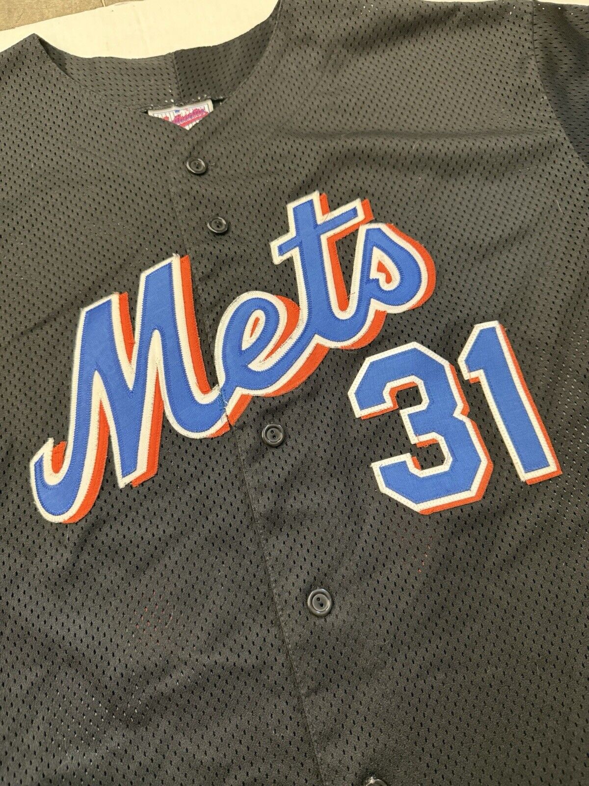 Vintage NEW YORK METS 31 PIAZZA MAJESTIC Authentic SHIRT JERSEY MLB BASEBALL - thriftgoblin